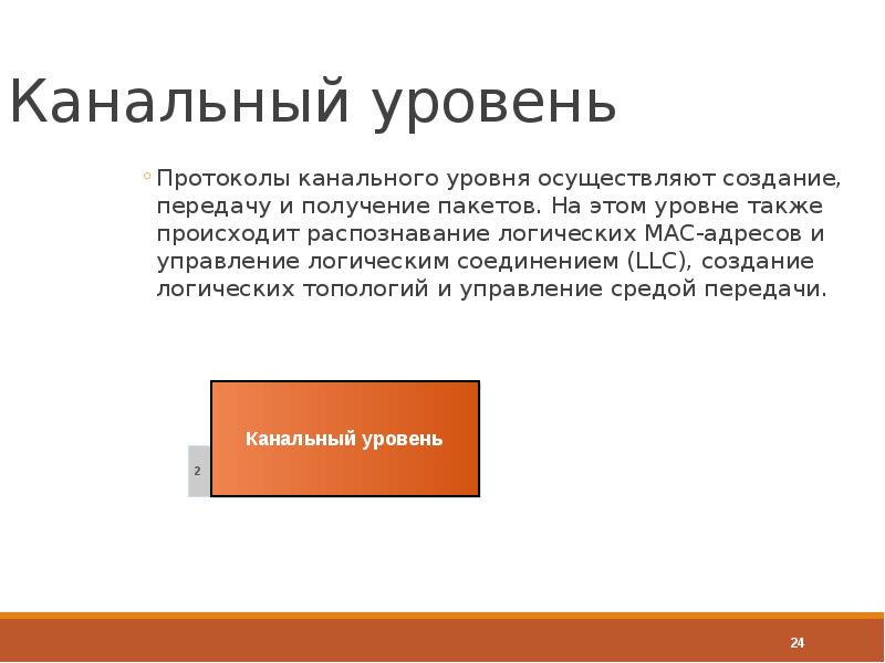 Протоколы канального уровня презентация