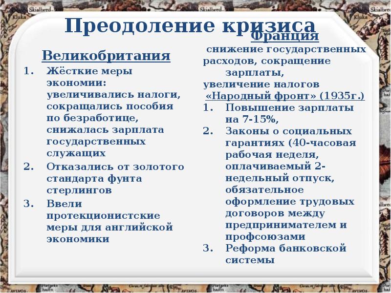 Мировой экономический кризис презентация 10 класс