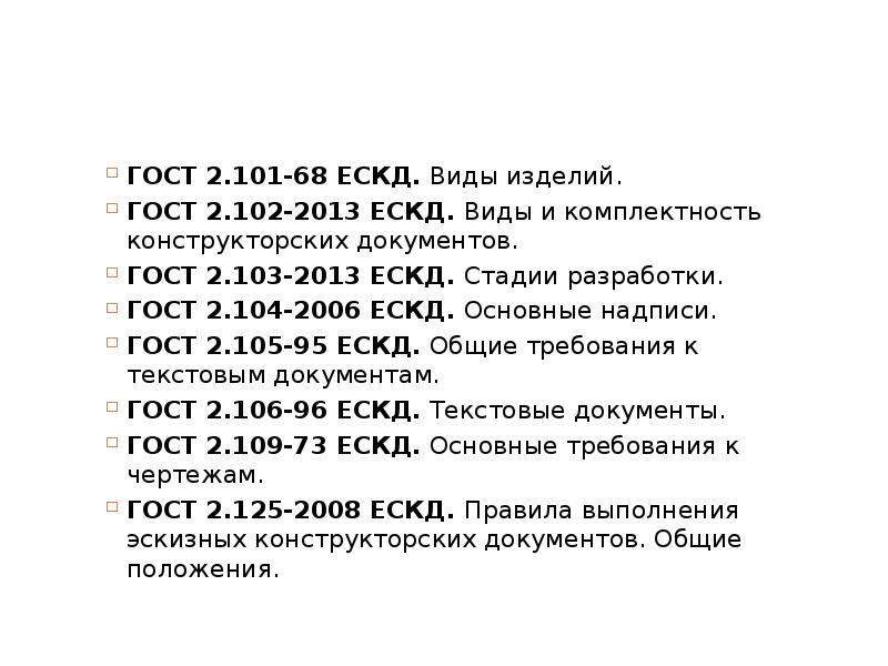 ГОСТ 2.101-68 ЕСКД. Виды изделий.  ГОСТ 2.101-68 ЕСКД. Виды изделий.