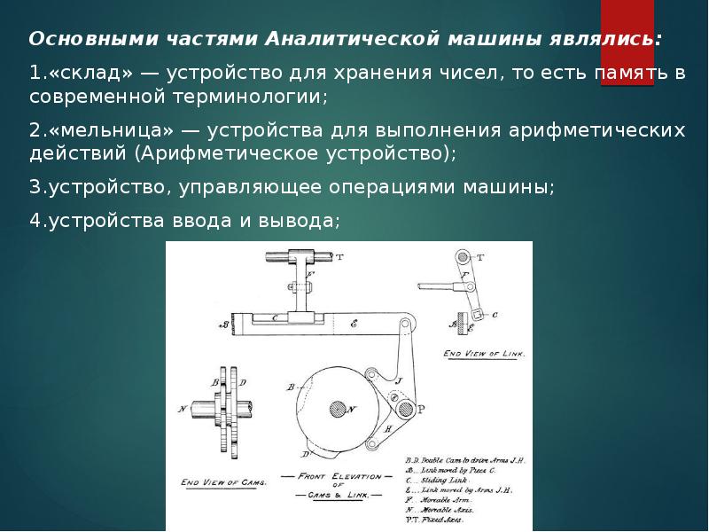 Автором проекта аналитической машины является