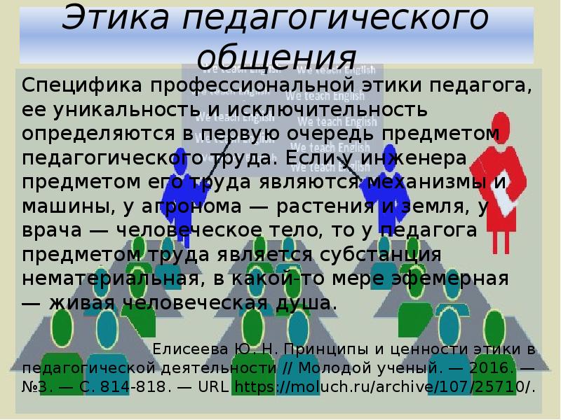 Этика педагогического общения презентация