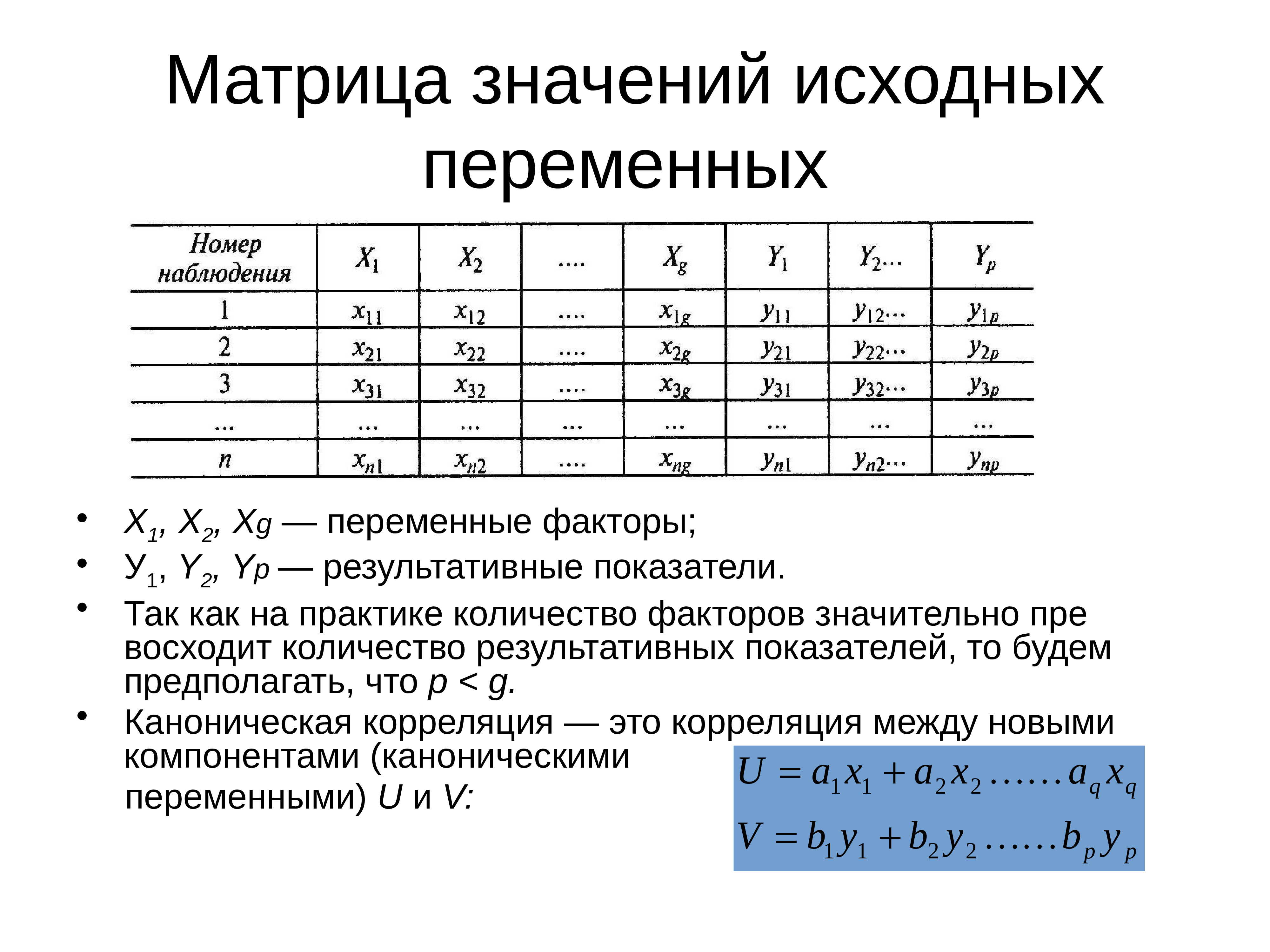 Корреляционный анализ презентация