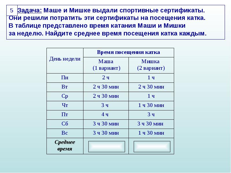 Задача про машу. Задача Маша выше.