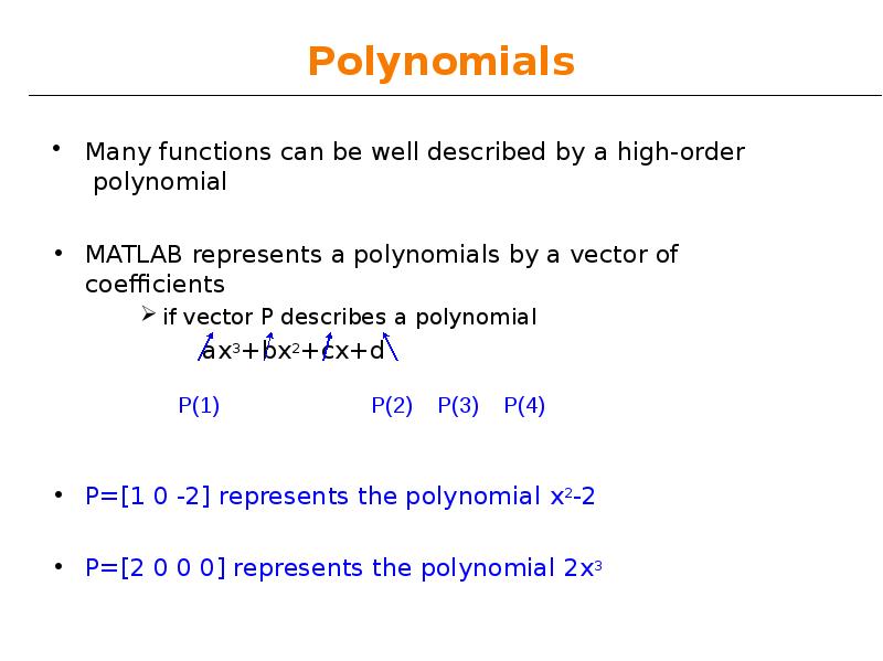 Polynomials