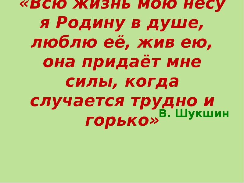 Всю жизнь свою несу родину в душе проект