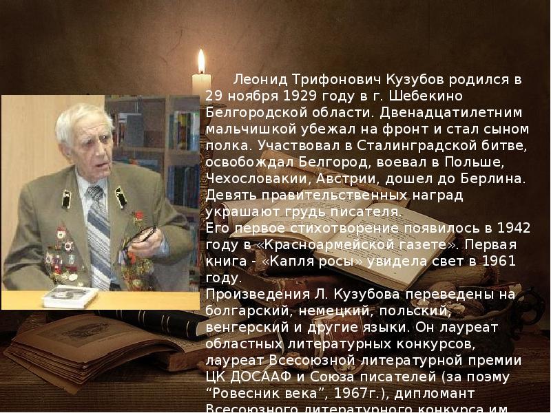 Кузубов леонид трифонович презентация