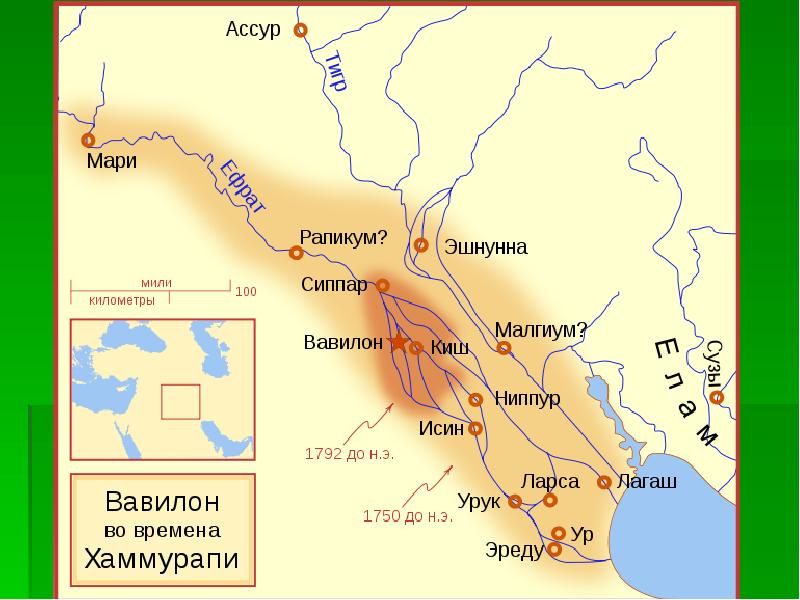 Этническая карта месопотамии