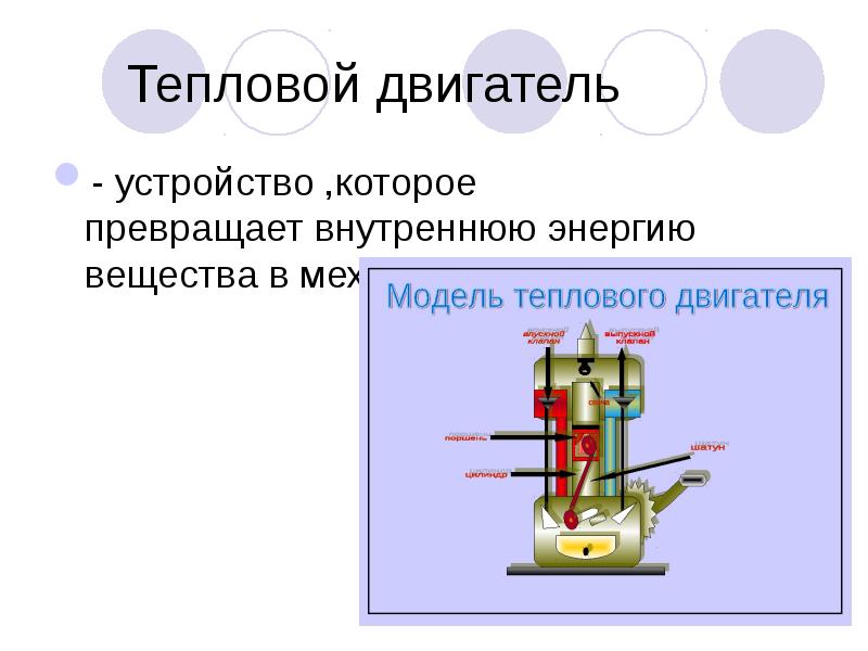 Тепловой двигатель предназначен для. Тепловой двигатель. Тепловые двигатели физика. Машина на тепловом двигателе. Схема теплового двигателя.