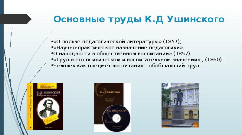 Идея народности к д ушинского. Педагогические труды Ушинского. Основные труды к. д. Ушинского. Основные труды Ушинского в педагогике. Основные педагогические труды к.д. Ушинского.