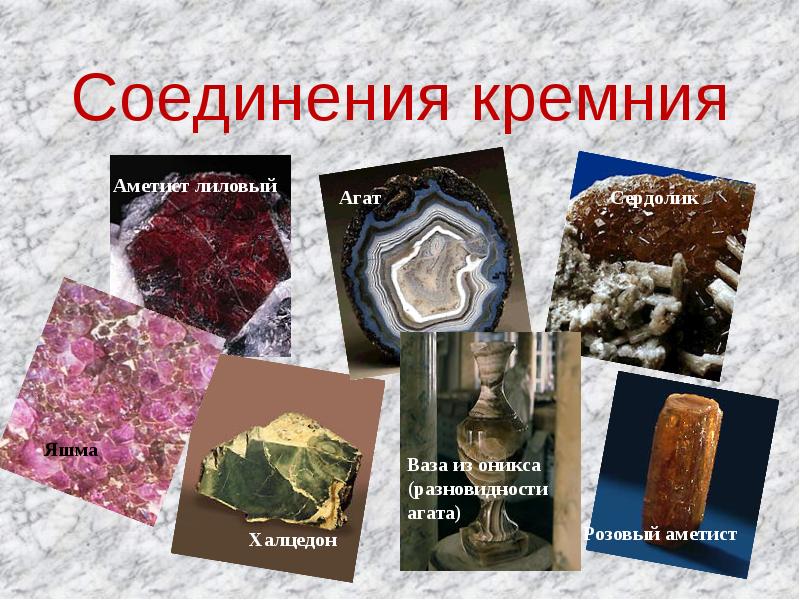 Презентация соединения кремния