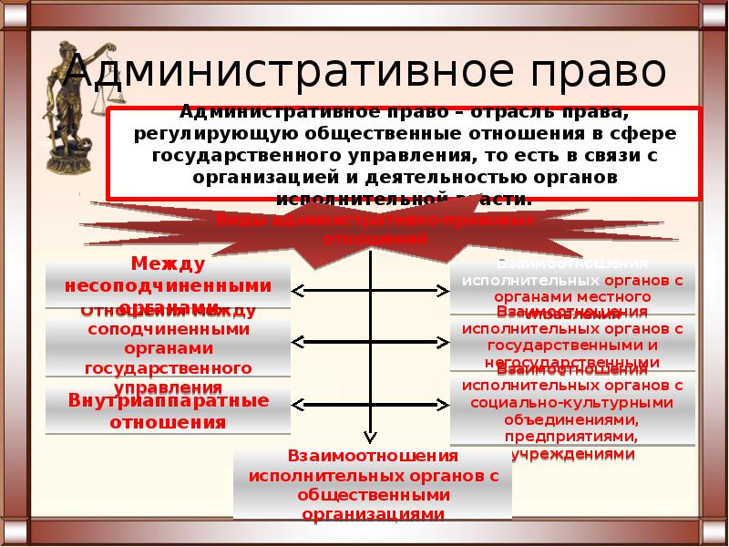 Административная отрасль права презентация