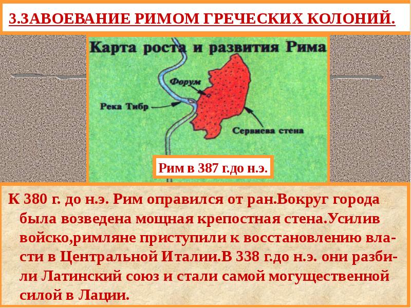 Завоевание римом италии презентация