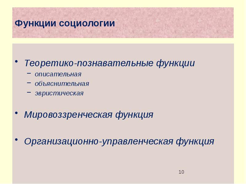 Социология лекции для студентов презентация