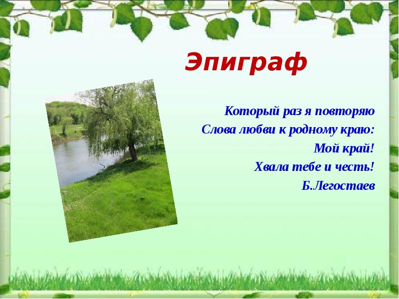 Презентация родная природа