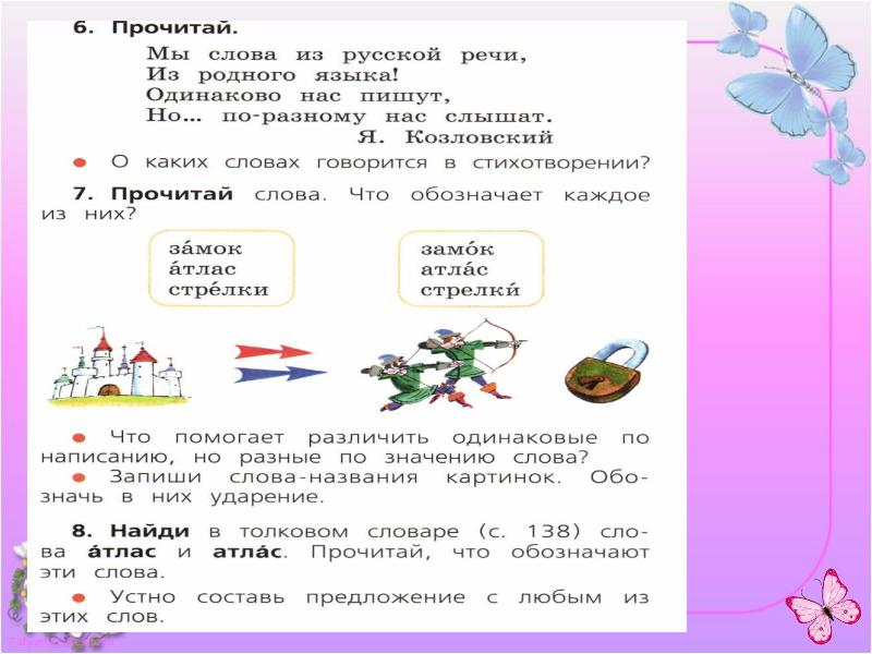 Презентация по русскому языку 1 класс слово и слог школа россии