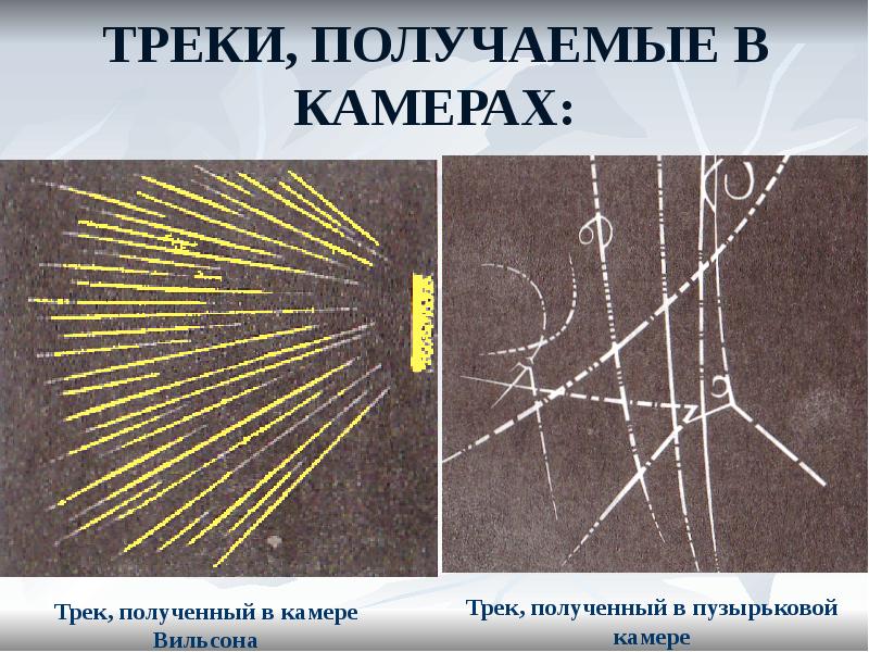 ТРЕКИ, ПОЛУЧАЕМЫЕ В КАМЕРАХ: ТРЕКИ, ПОЛУЧАЕМЫЕ В КАМЕРАХ:
