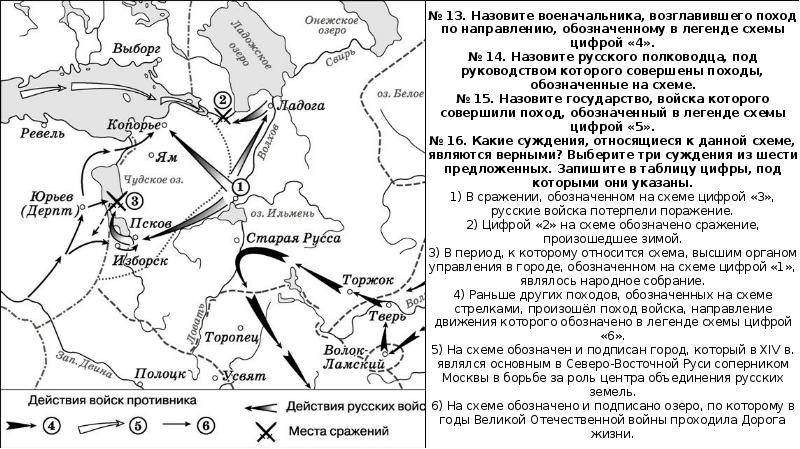 Северо восточный поход батыя карта егэ