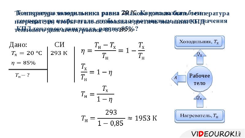 Тепловые двигатели кпд тепловых двигателей презентация 10 класс