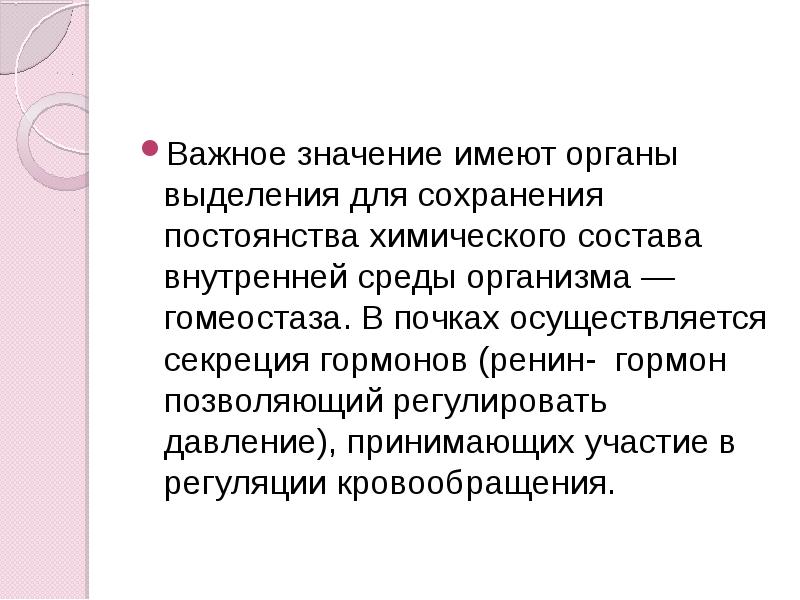 Презентация возрастные особенности выделительной системы