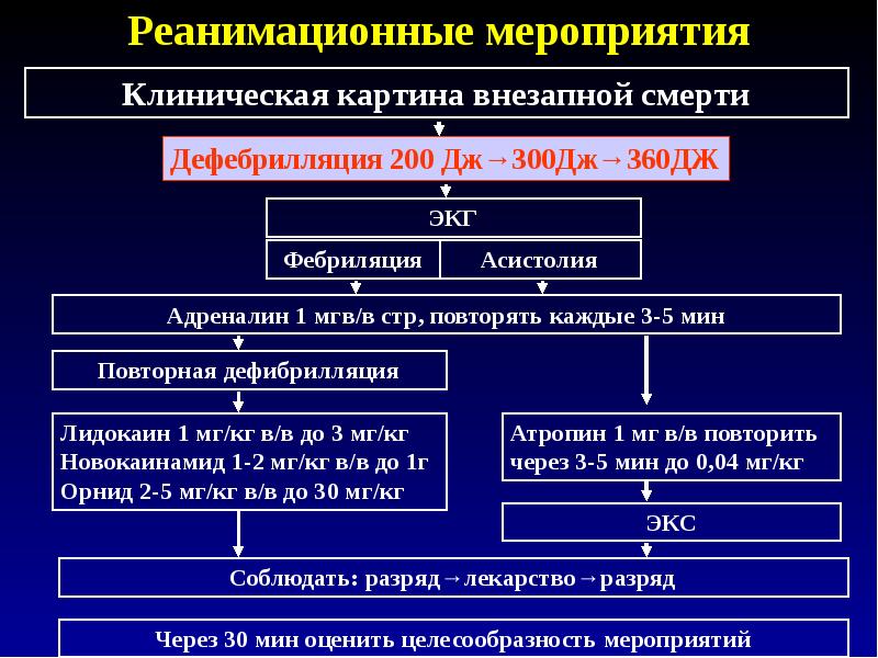 Проведение реанимационных мероприятий. Мероприятия при клинической смерти. Реанимационные мероприятия. Реанимационные мероприятия при внезапной смерти. ООД электрическая дефибрилляция при внезапной смерти.