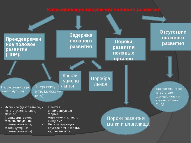 Половое развитие презентация