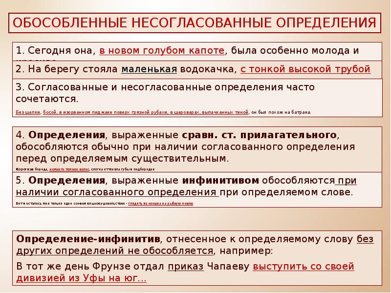 Запишите номера предложений осложненных обособленными определениями