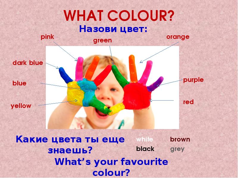 What colour. А ты какого цвета ?. Какие цвета ты знаешь. Я тебя цвета.. Let's do какого вы цвета.