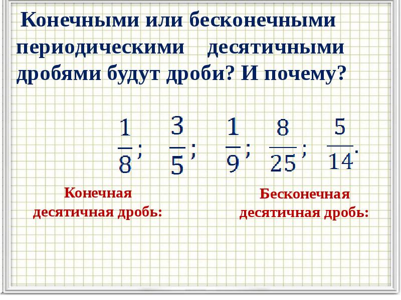 Разложение положительной обыкновенной дроби в конечную десятичную дробь 6 класс презентация