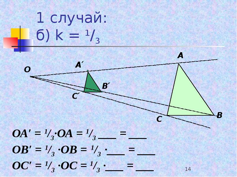 Параллельный перенос гомотетия