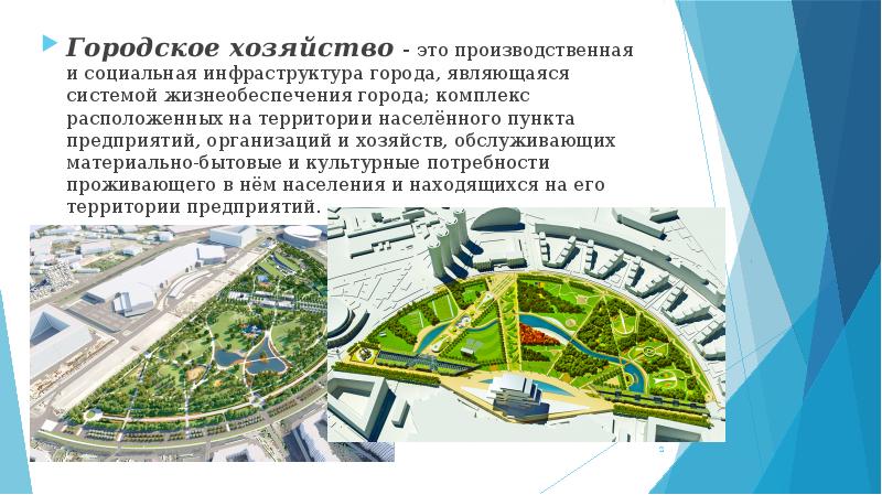 Инфраструктура проекта. Городское хозяйство. Структура городского хозяйства. Социальная инфраструктура города. Особенности городского хозяйства.