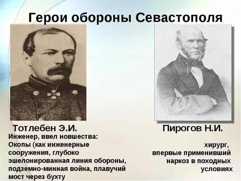 М пирогов в оборон севастополя