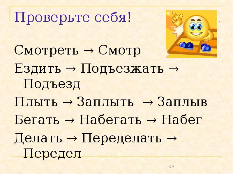 Словообразовательный разбор слова сверху