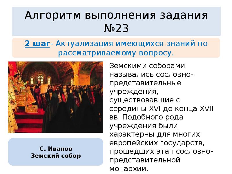 Сословно представительное учреждение в россии появившееся. Сословно-представительные учреждения. Вопросы земского собора.