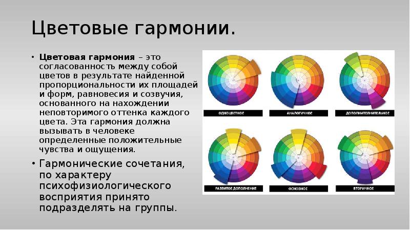 Гармоничное сочетание взаимосвязь тональное объединение различных цветов в картине называется ответ