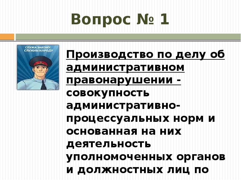 Меры обеспечения производства по делам об административных