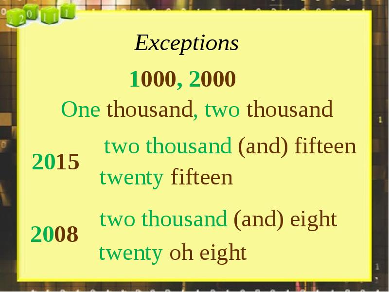 Two thousand перевод. How to say years in English. Год in English. Years in English.