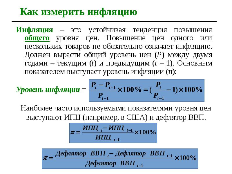 Инфляция макроэкономика.