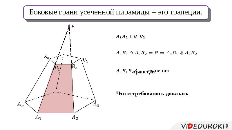 Пирамида усеченная пирамида 10 класс презентация савченко