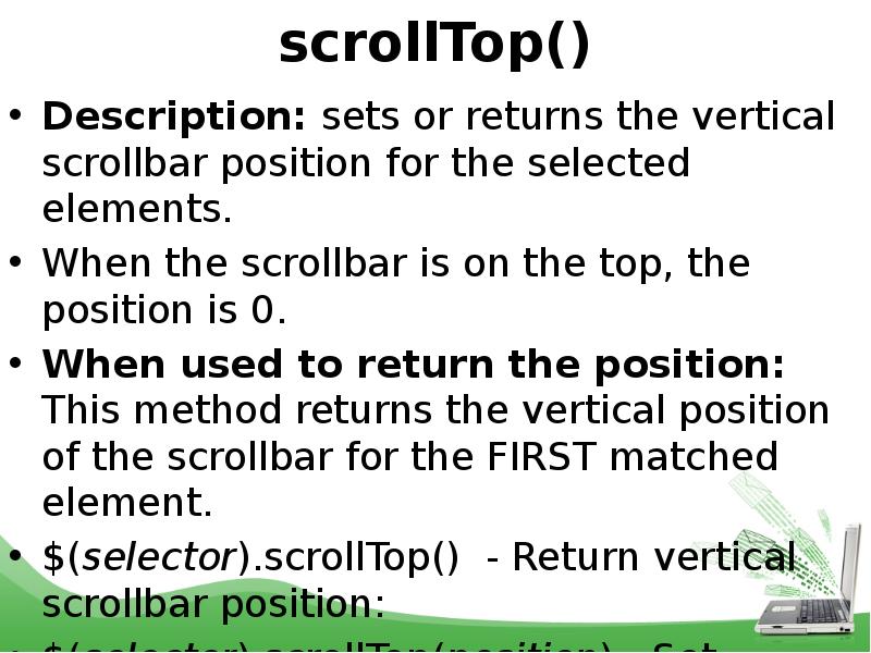 Scrolltop