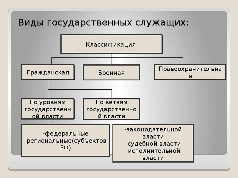 Понятие и виды государственных служащих презентация