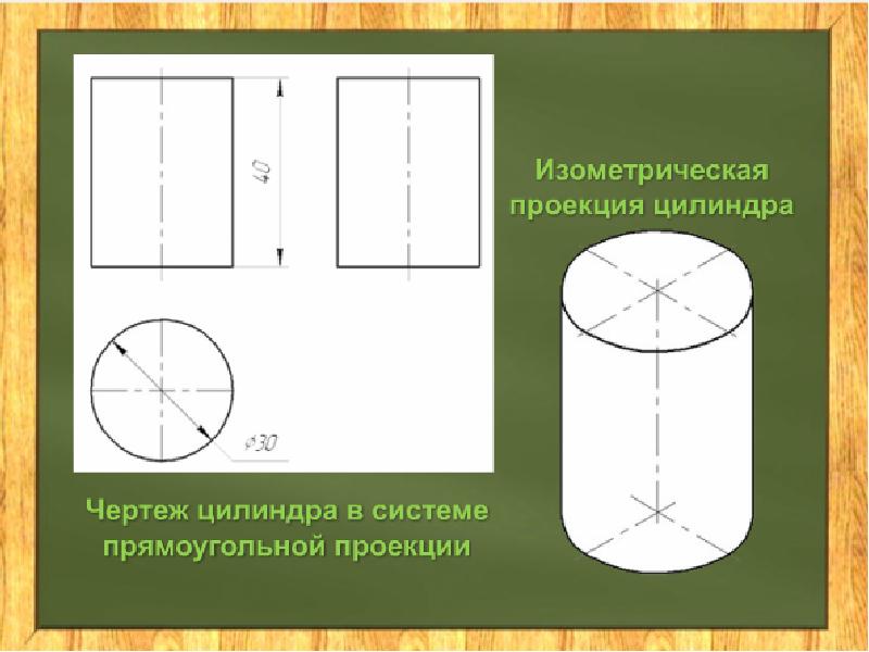 Как нарисовать изометрию цилиндра