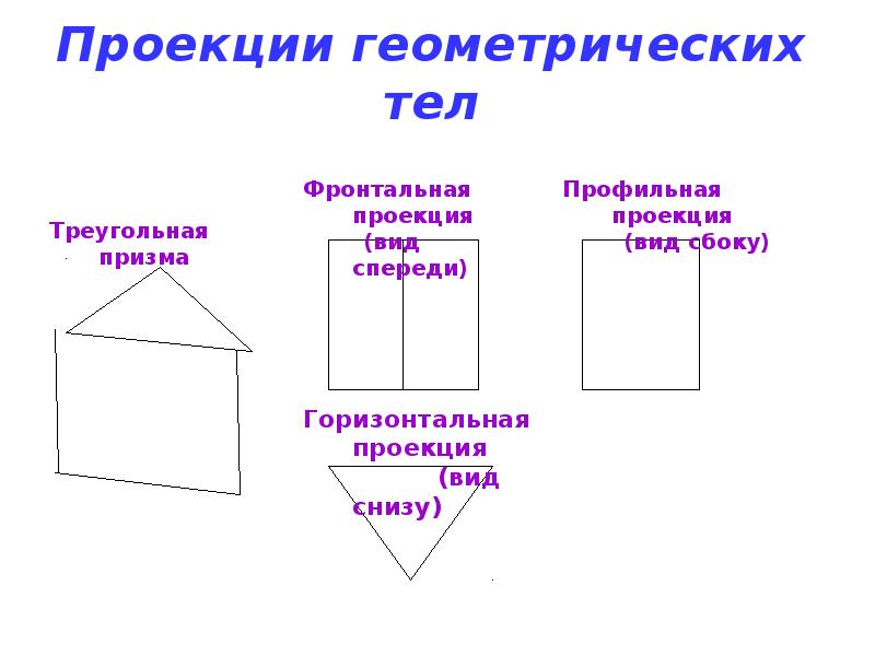 Геометрические проекции виды. Проекция в геометрии 8 класс.