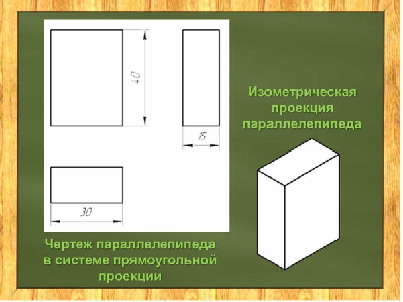 Изометрия куба чертеж