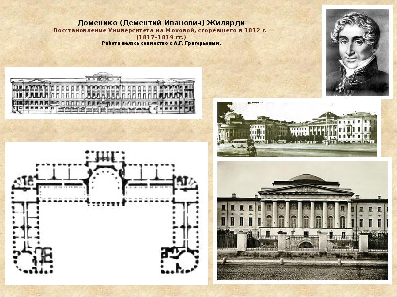 Здание московского университета архитектор м ф казаков рисунок начала xix в