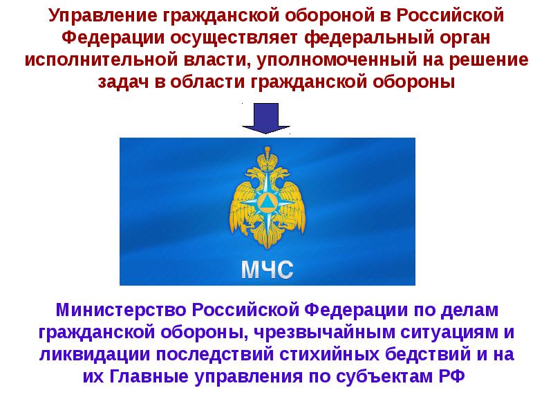 Уполномоченный федеральный орган исполнительной власти. Управление гражданской обороной. Управление в области гражданской обороны. Управление гражданской обороной в Российской Федерации осуществляет. Управление в области го осуществляет.