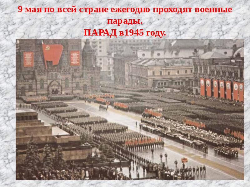 Презентация парад победы 24 июня 1945 года