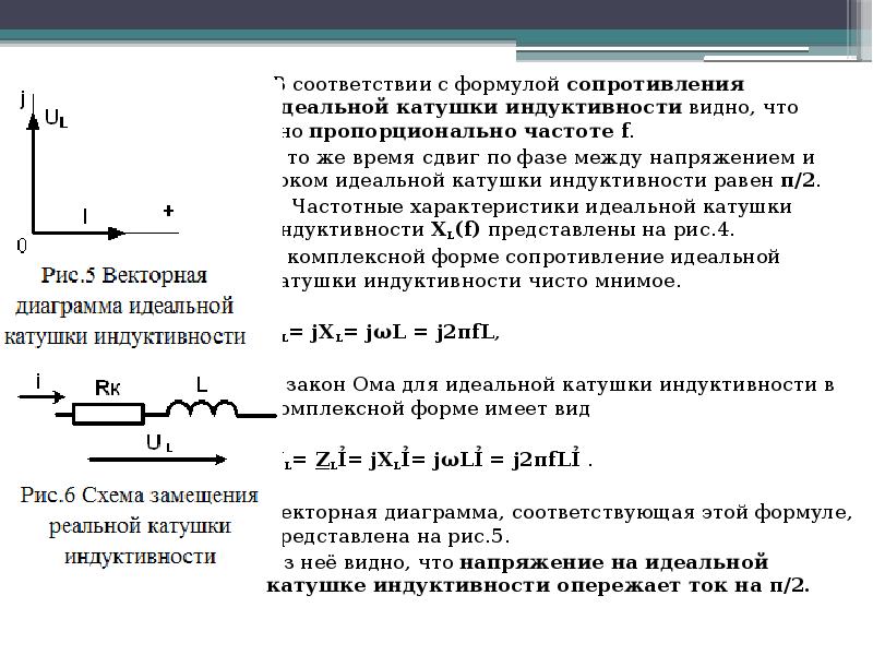 Напряжение на катушке индуктивности