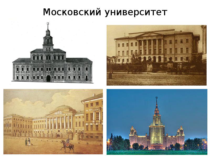 Московский университет история презентация