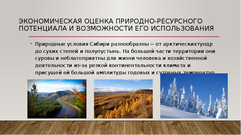Оцените природные ресурсы сибири по 3. Природные ресурсы потенциал. Оценка природно-ресурсного потенциала. Экономическая оценка природно-ресурсного потенциала. Природные условия Сибири.