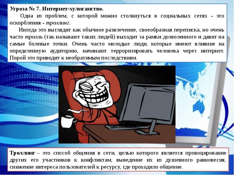 Троллинг в интернете презентация